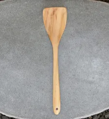 Holzspachtel, aus Teakholz, 30 cm L 